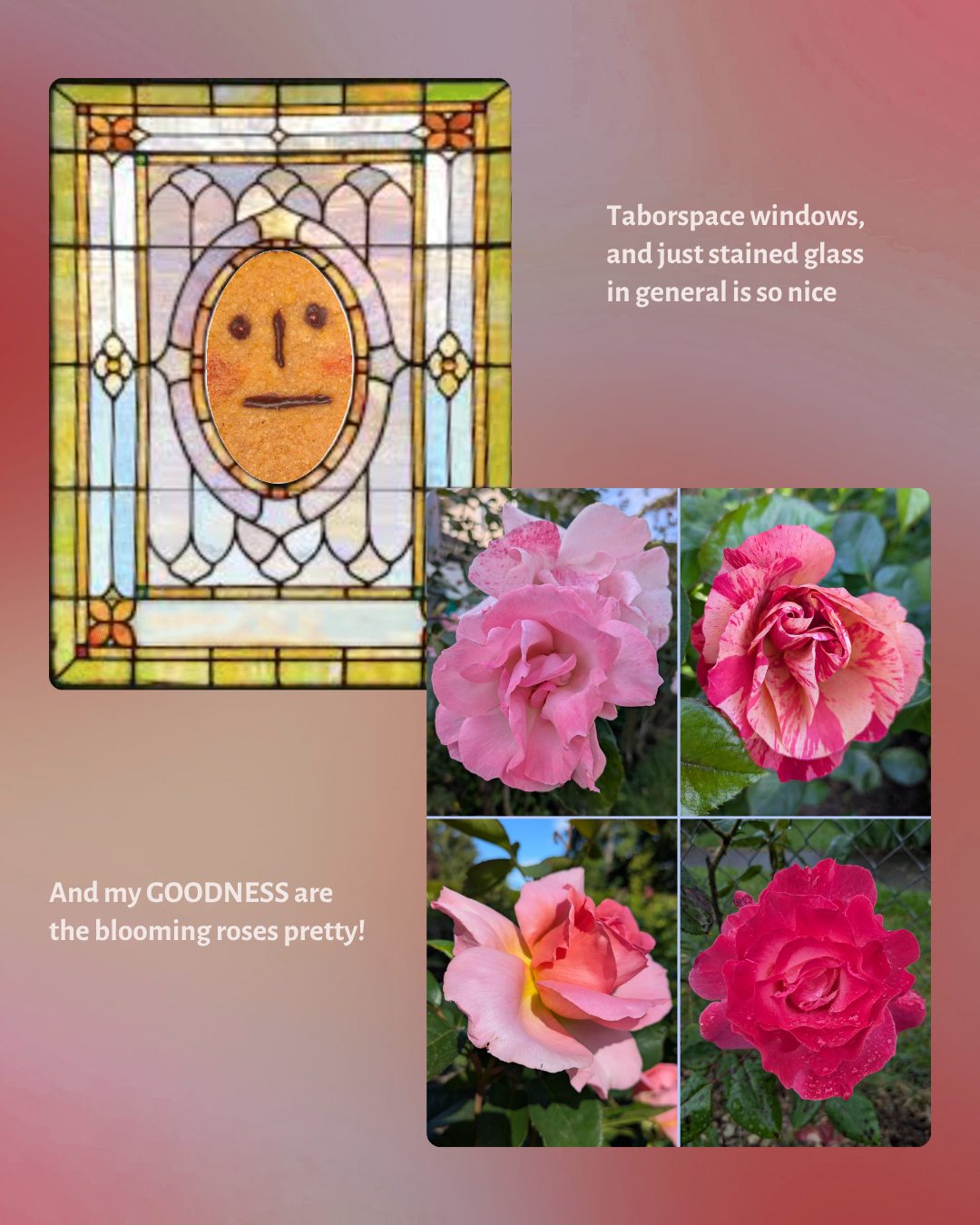 Rose Stained Glass Inspo